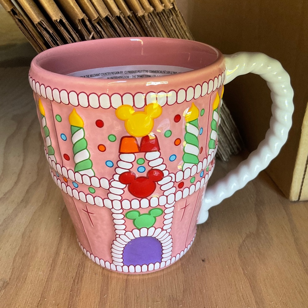 Disney Cinderella castle cake mug